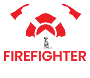 Firefighter roofing Logo white